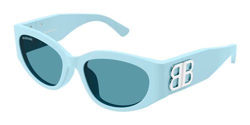 Balenciaga BB0324SK Asian Fit 013 Women’s Sunglasses Blue Size 55