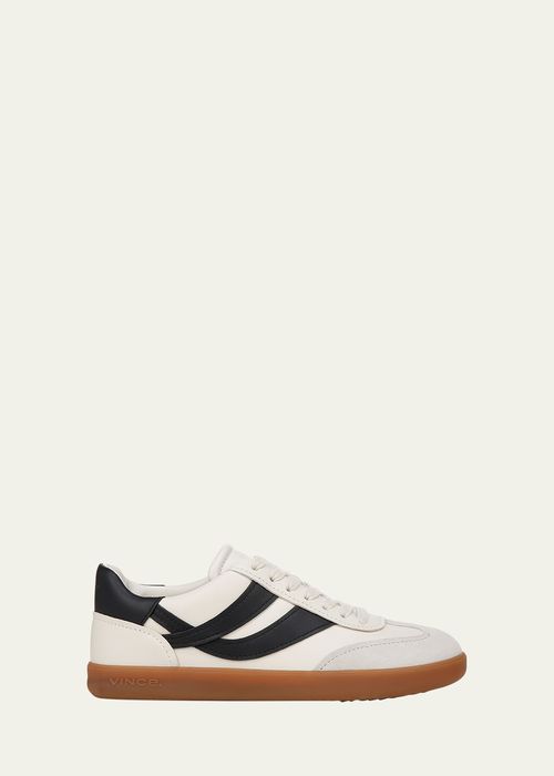 Oasis Mixed Leather Retro Sneakers