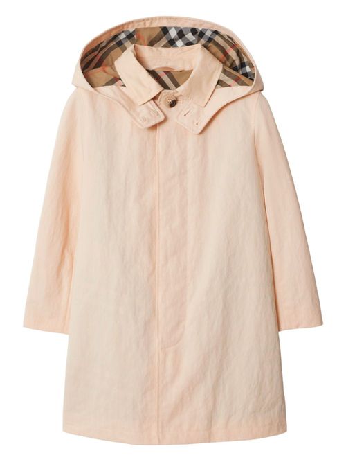 Hooded car coat - Pink