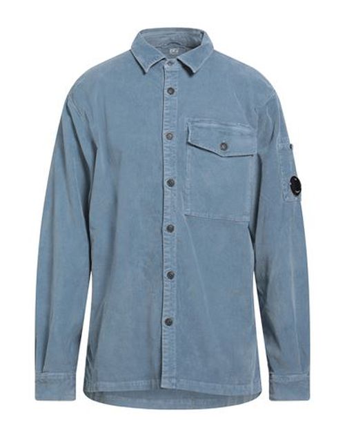 C. p. Company Man Shirt Sky blue Size XXL Cotton, Elastane
