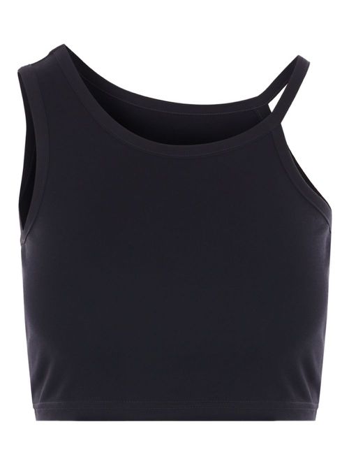Y's cotton-jersey top - Black
