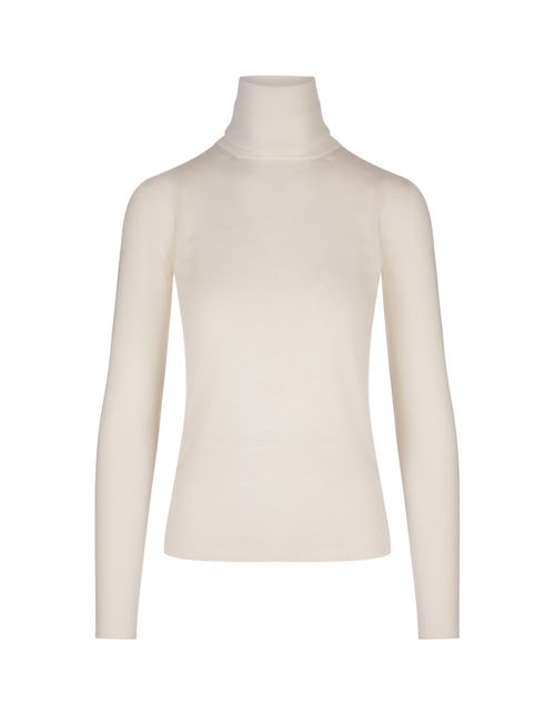 White Saluto Turtleneck Sweater