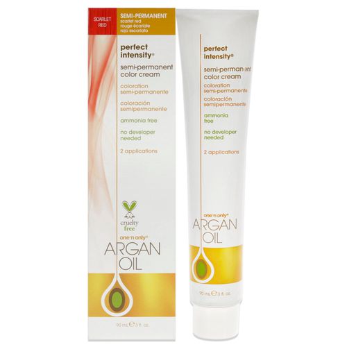 Argan Oil Perfect Intensity Semi-Permanent Color Cream - Scarlet Red by for Unisex - 3 oz Hair Color