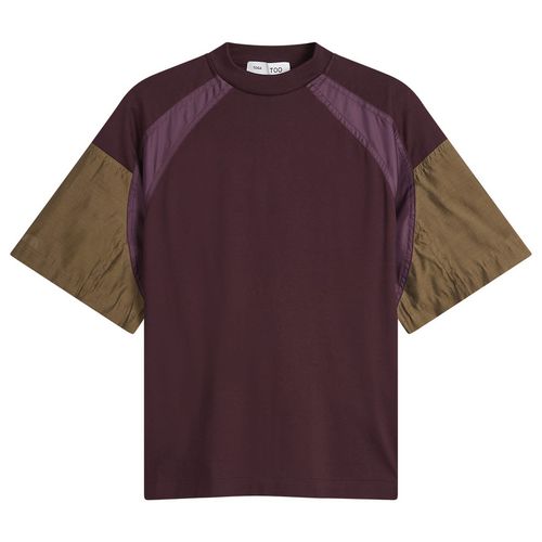 Women's TOGA Cotton Taffeta T-Shirt in Dark Red