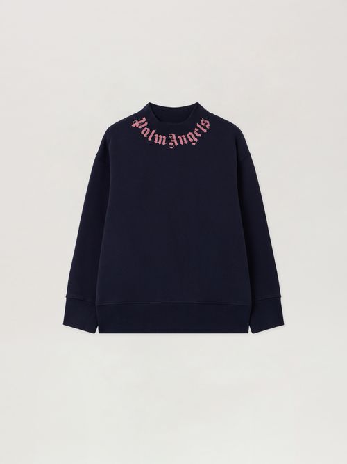 Neck Logo Reg.crewneck Kids  Navy Blue