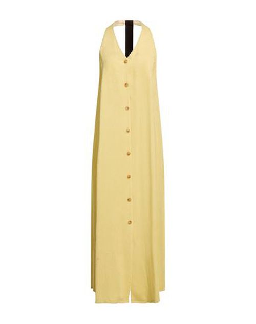 Crème Woman Maxi dress Yellow Size 4 Viscose