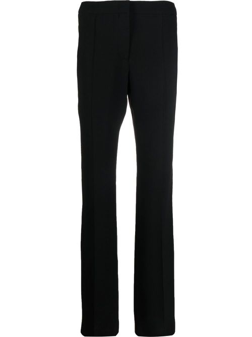 Tailored straight-leg trousers - Black
