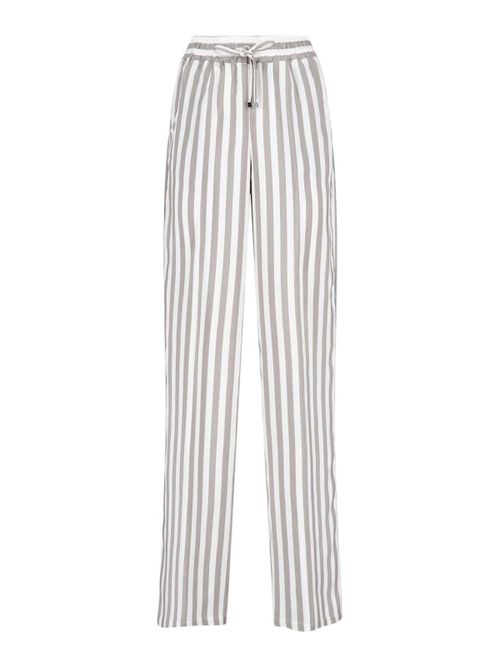 Wide silk trousers