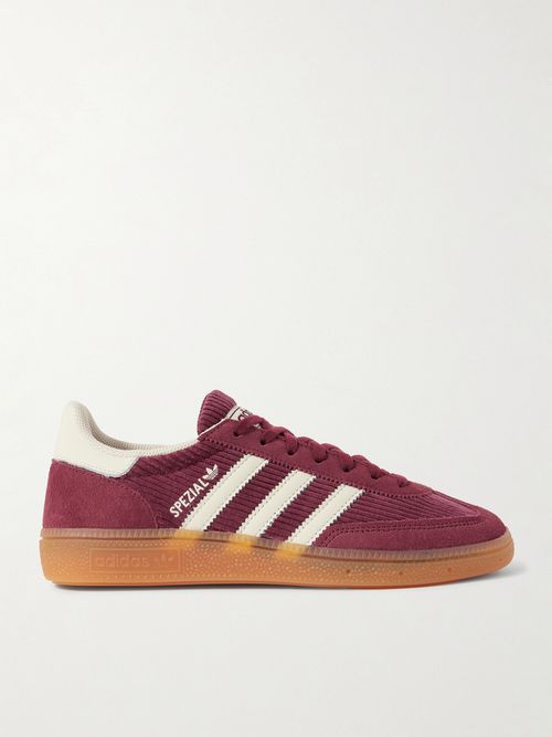 adidas Originals | Handball Spezial Suede And Leather-trimmed Corduroy  Sneakers - Burgundy | Realry