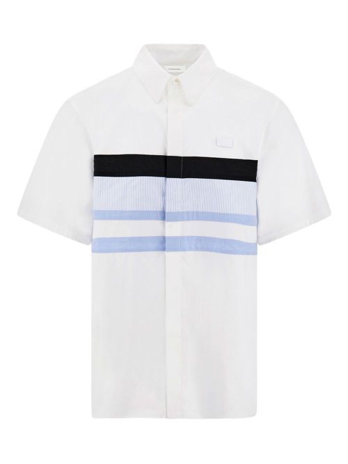 Leftover cuts bowling shirt - White