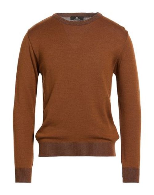 Montechiaro Man Sweater Brown Size 40 Acrylic, Virgin Wool, Cotton