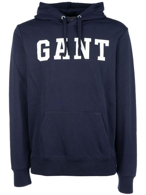 Logo-print hoodie - Blue