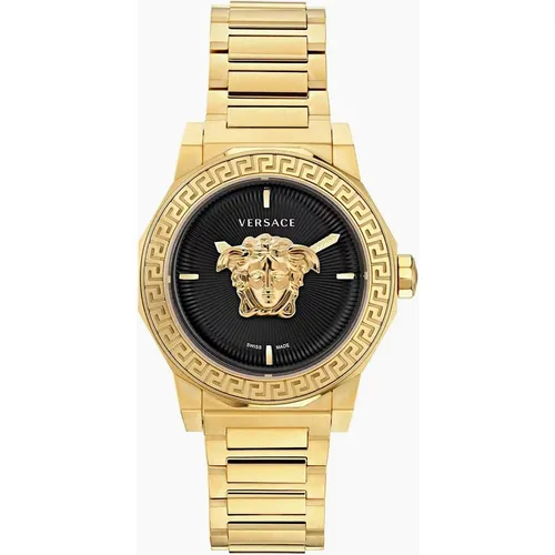 Versace Men's Medusa Deco Quartz Analogue Watch - Gold - : ONE