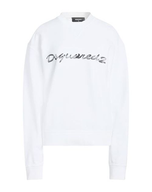 Woman Sweatshirt White Size L Cotton