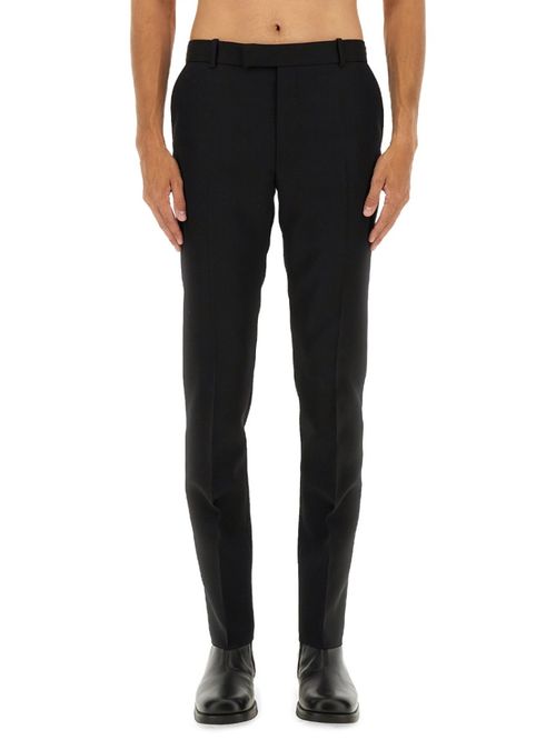 Black Flat Front Pants