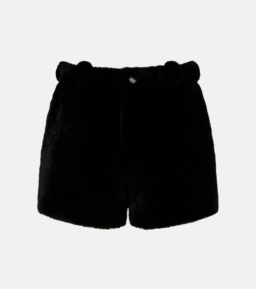 Leontine shearling shorts