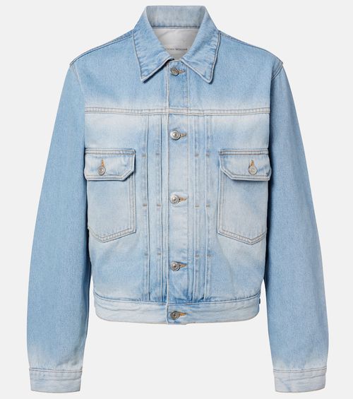 Faded denim jacket