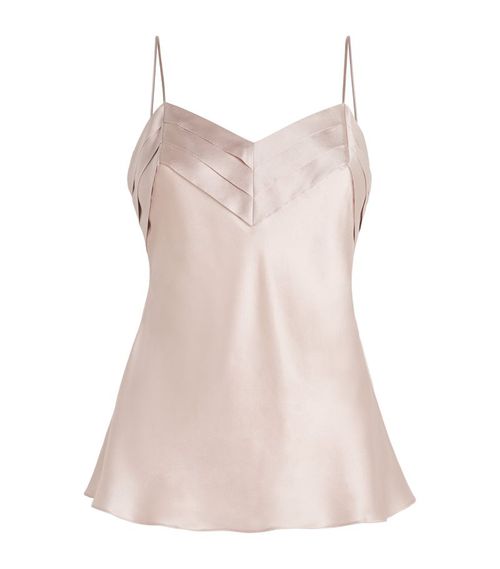 Silk Pleated Camisole