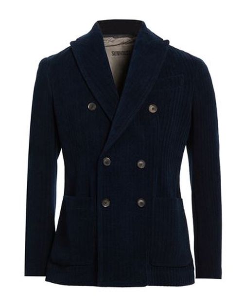 Man Blazer Navy Size XL Cotton, Viscose, Polyamide