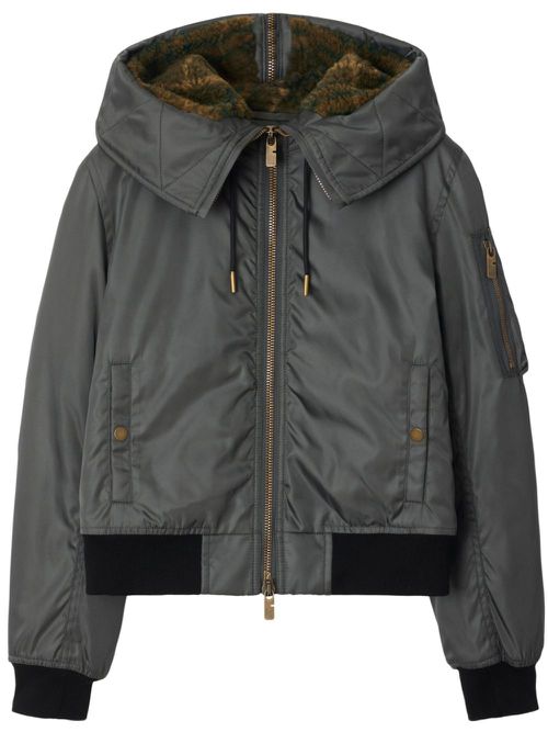 Cropped parka - Grey