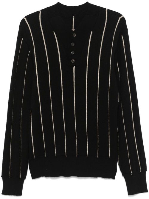 Striped sweater - Black