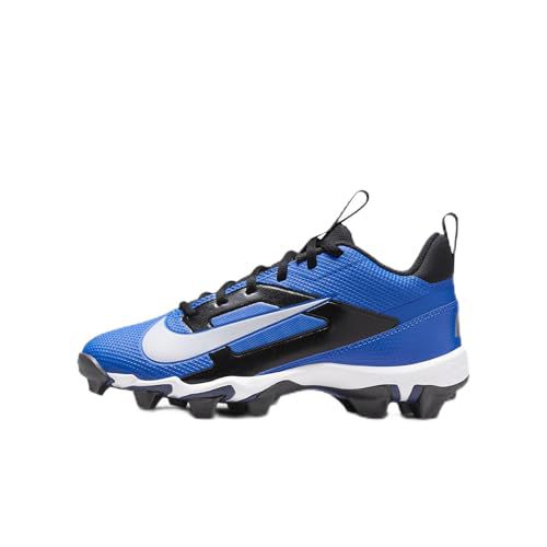 Nike Alpha Menace 4 Shark Big Kids' Football Cleats (FQ4012-400, Hyper Royal/Metallic Silver/Midnight Navy/White)