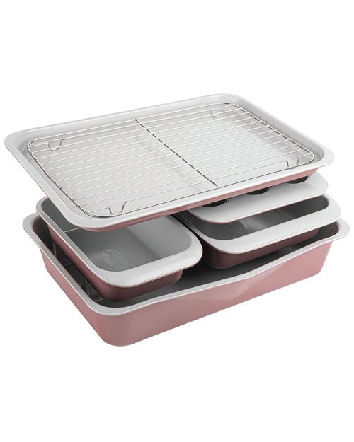 6pc Nonstick Ceramic Stackable Bakeware Set