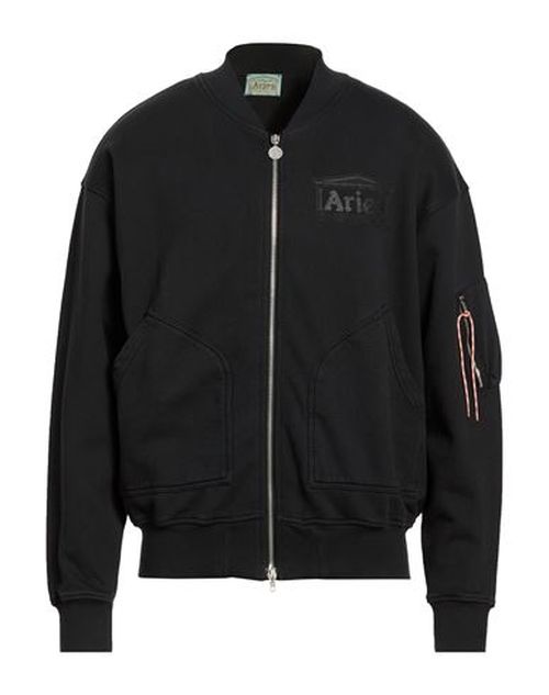 Man Sweatshirt Black Size M Cotton
