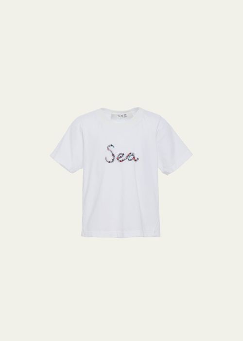 Girl's Embroidery Short-Sleeve T-Shirt