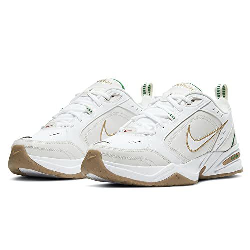 Nike Air Monarch 4 Medium Width Mens WHITE/METALLIC SILVER
