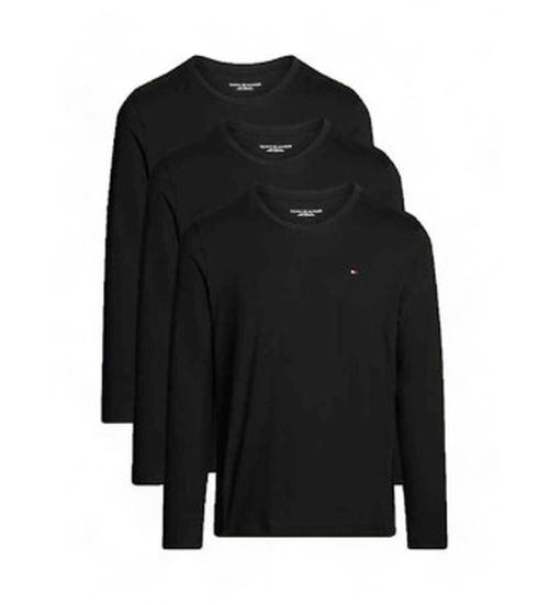Tommy Hilfiger for man. UM0UM03378 Set of 3 black long sleeve t-shirts (M), Homewear, Organic Cotton