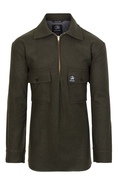 Men's Ranger Wool Overshirt - Olive, Olive