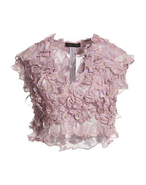 Woman Shirt Lilac Size 10 Silk