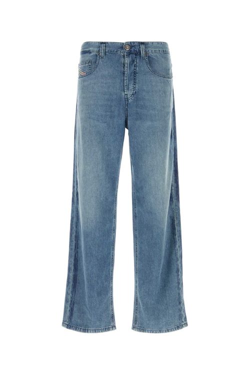 60% Cellulose/40% Cotton Denim Jeans — Blue