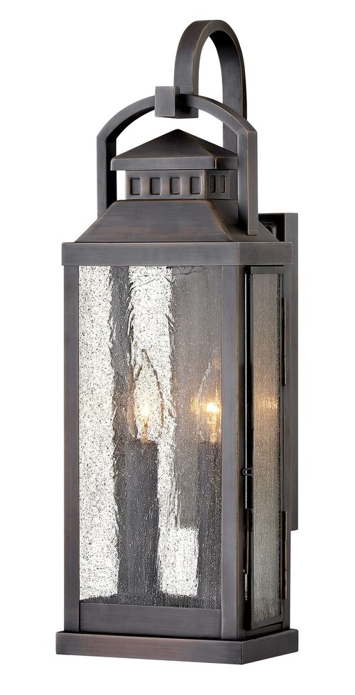 Blackened Brass LED Outdoor Lantern from the Revere Collection