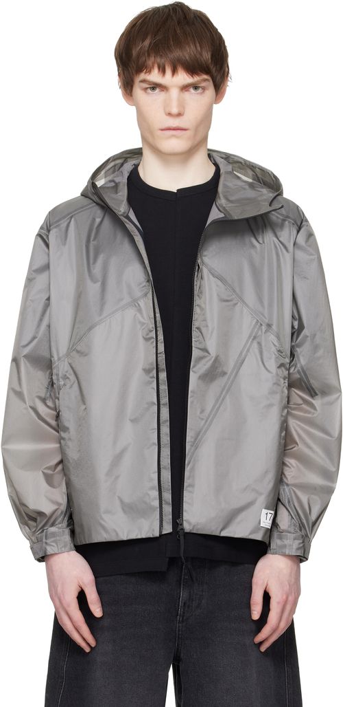 Gray Line Detailed Wind Jacket