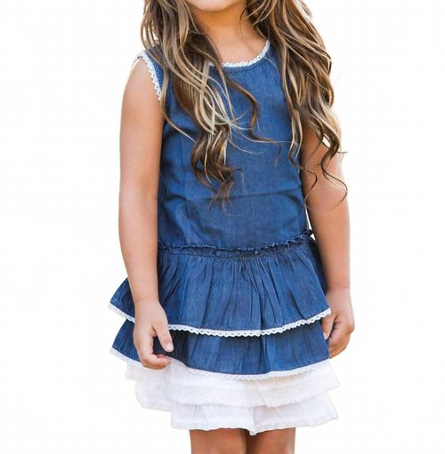 Clementina Denim Dress In Blue