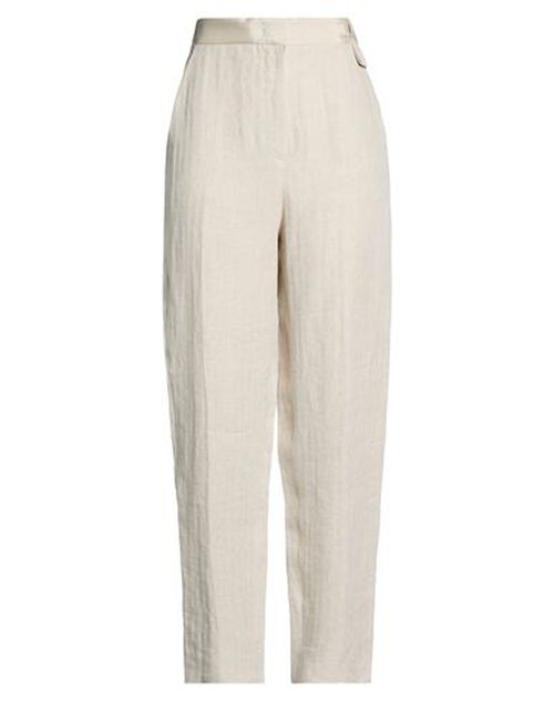 Woman Pants Beige Size 8 Linen, Viscose