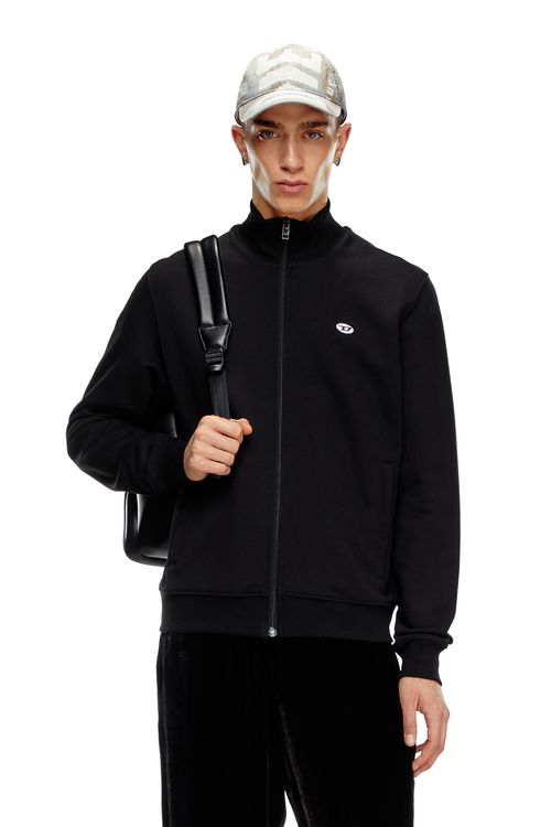 Track jacket with Oval D patch