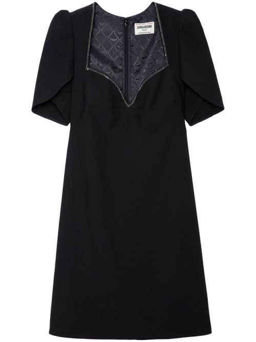 Roxelle crystal-embellished minidress - Black
