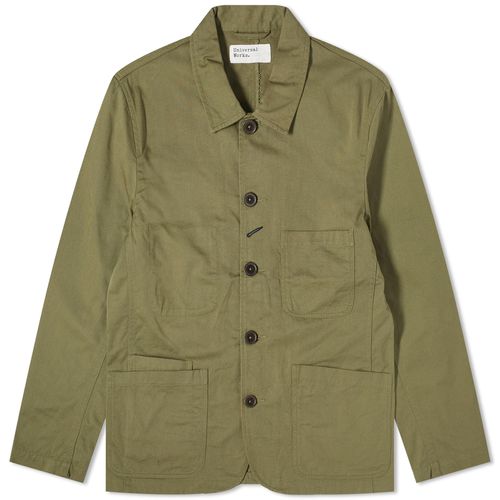 Men's Bakers Jacket in Light Olive