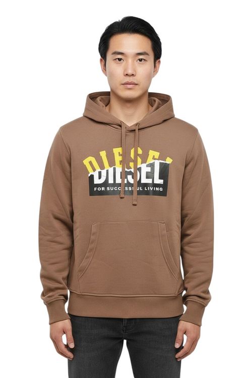 Brown Graphic Logo Hoodie