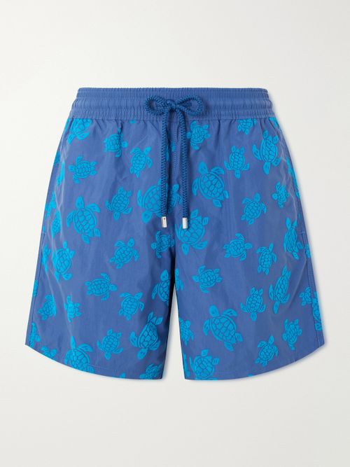 Moorea Straight-Leg Mid-Length Printed Recycled Swim Shorts