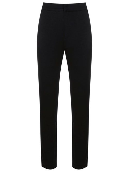 Mid-rise tailored trousers - Black