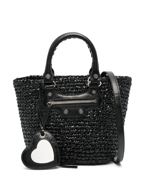 발렌시아가 Le Cagole Panier Small Leather Tote 786187-2AA191000