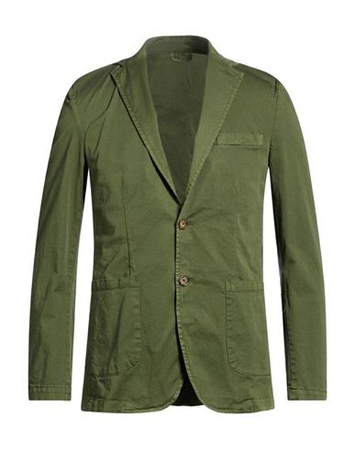 Man Blazer Military green Size 36 Cotton