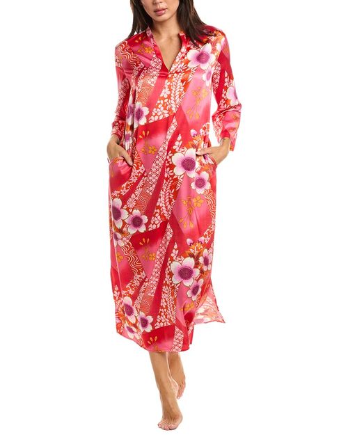 Magnolia Printed Satin Night Gown