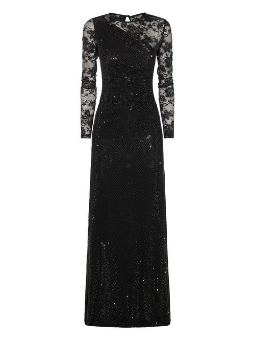 One Shoulder Rhinestone Long Dress Size 6