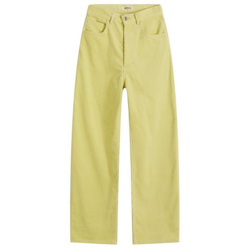 Women's Finx Corduroy Pants in Lime Green