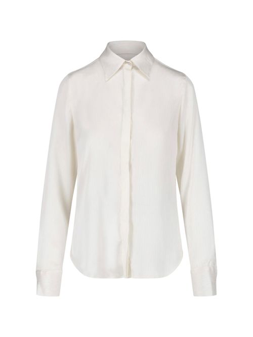 Women's 100% Polyester Button-Front Shirt